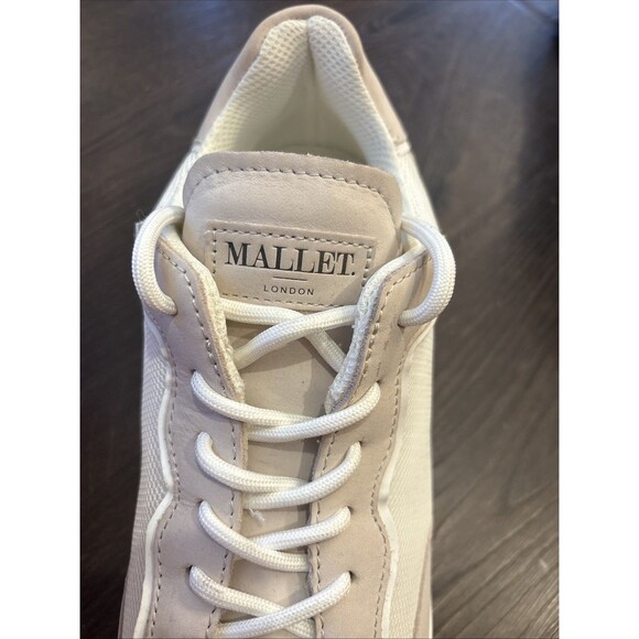Mallet London Packington Luxury Hub Creme Tan Casual Trainers US 10 EU 43 UK 9 - Picture 8 of 10